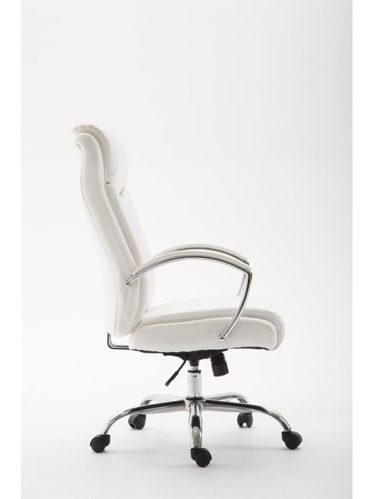 Kancelárske kreslo Vaud z umelej kože, biela