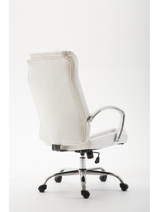 Kancelárske kreslo Vaud z umelej kože, biela