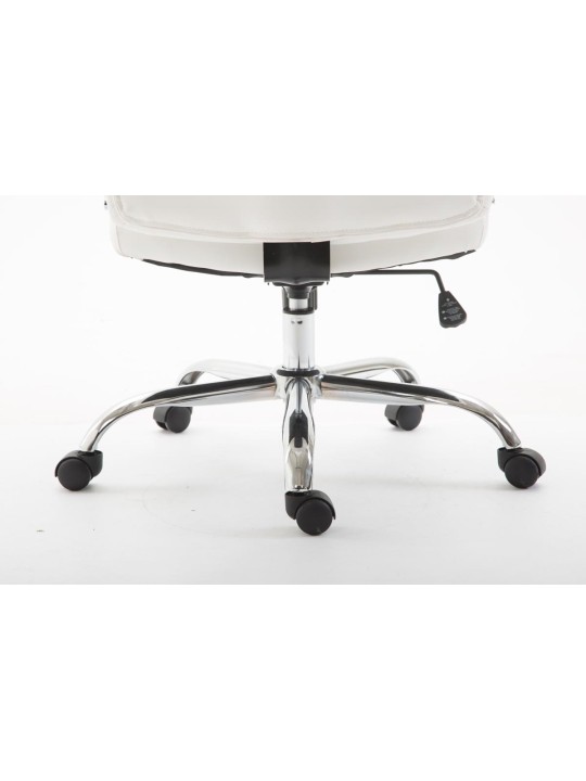 Kancelárske kreslo Vaud z umelej kože, biela