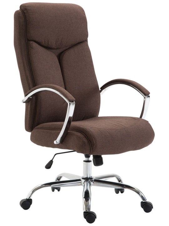 Kancelárske kreslo Vaud látka, hnedá