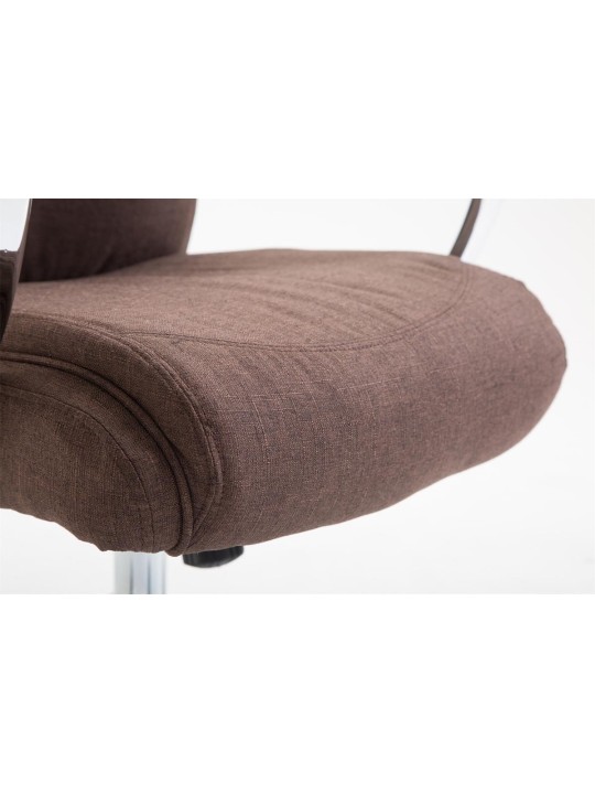 Kancelárske kreslo Vaud látka, hnedá