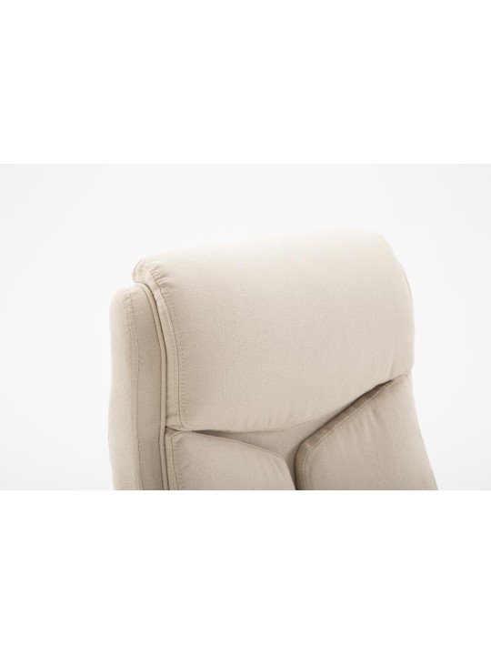 Kancelárske kreslo Vaud látka, krémová