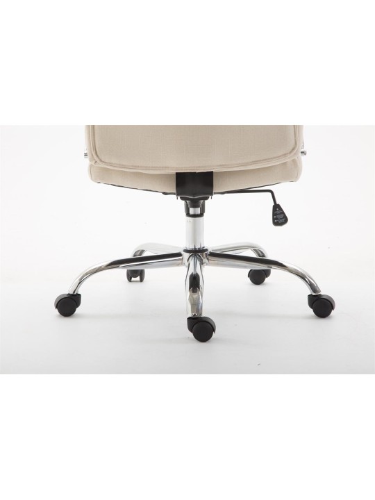 Kancelárske kreslo Vaud látka, krémová