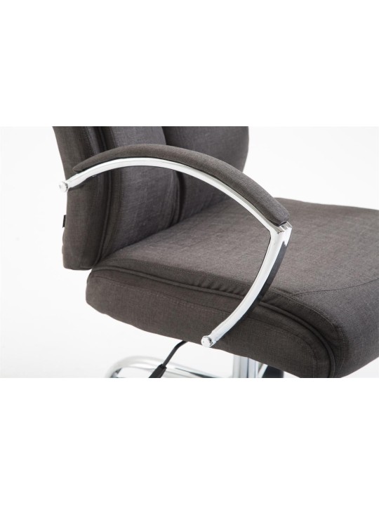 Kancelárske kreslo Vaud látka, tmavosivá