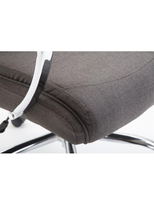 Kancelárske kreslo Vaud látka, tmavosivá