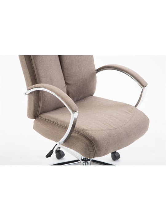 Kancelárske kreslo Vaud látka, šedohnedá