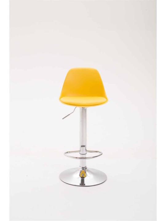 Barová stolička Kiel z umelej kože, žltá