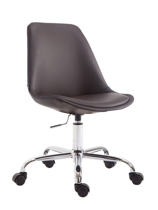 Kancelárske kreslo Toulouse z umelej kože, hnedá