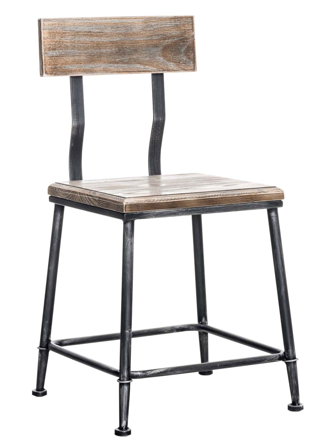 Bistro stolička Queens, drevo, antické striebro