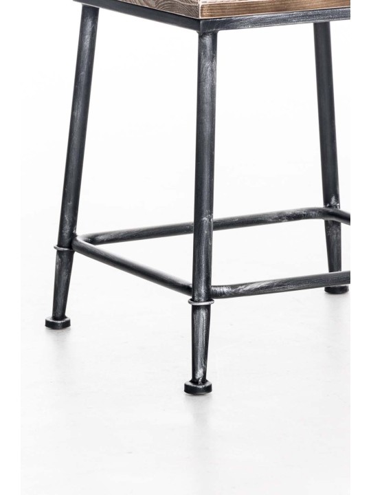 Bistro stolička Queens, drevo, antické striebro