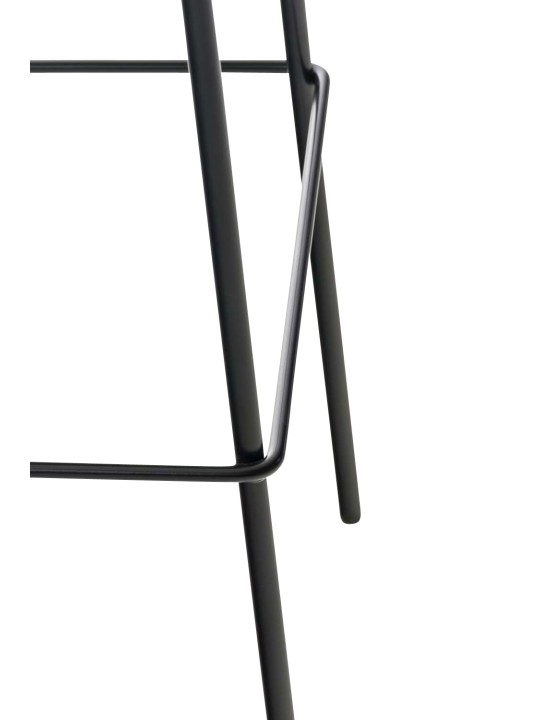 Barová stolička Hoover látkový 4-nohý rám, krémová