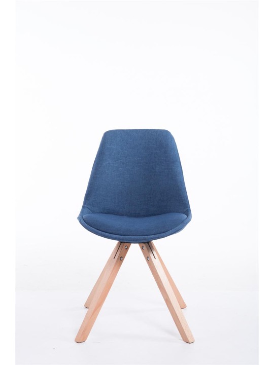 Stolička pre návštevy Toulouse látka Natura Square, modrá