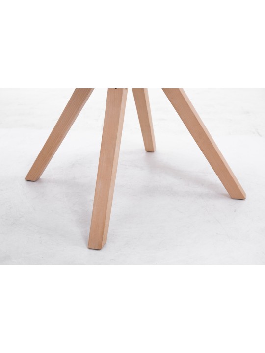 Stolička pre návštevy Toulouse látka Natura Square, šedohnedá