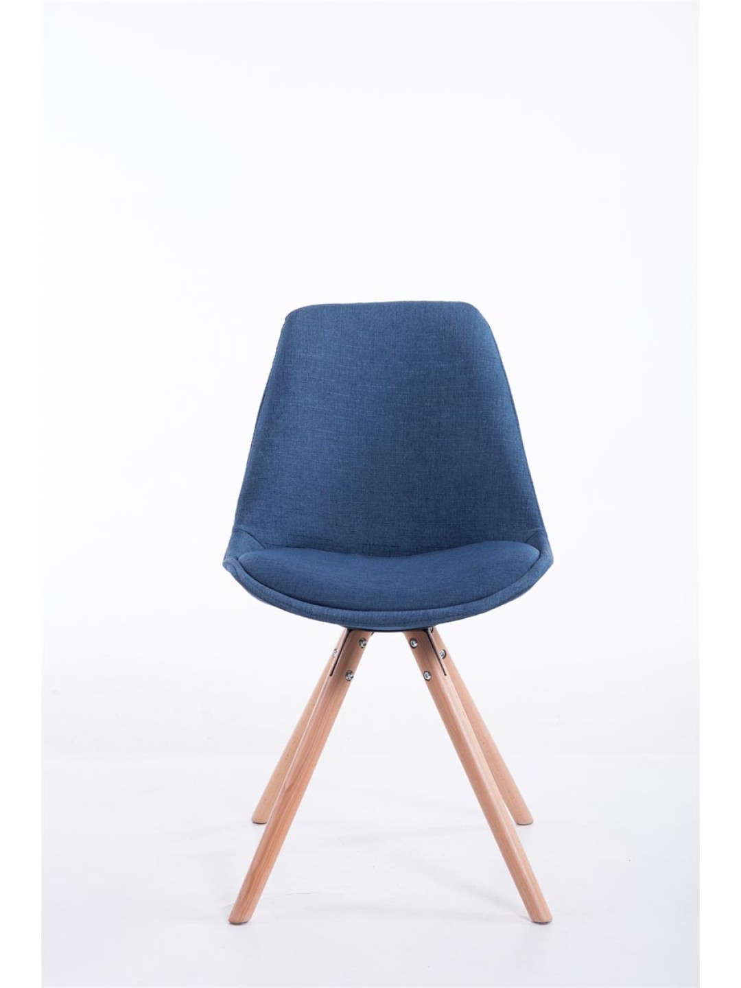 Stolička pre návštevy Toulouse látka Natura okrúhla, modrá