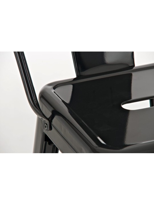 Sada 2 barových stoličiek Aiden, čierna