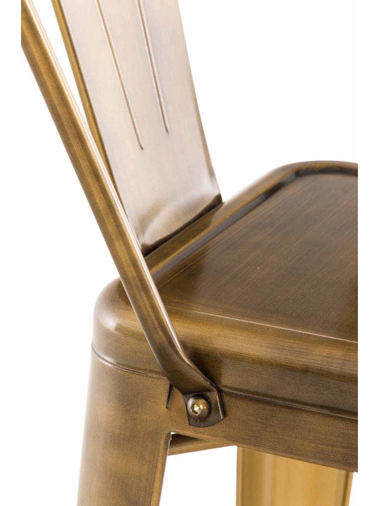 Sada 2 barových stoličiek Aiden, zlatá