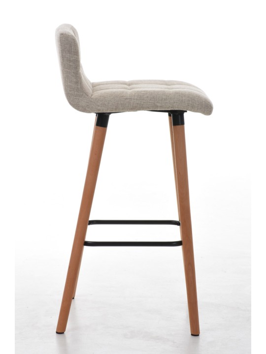 Sada 2 barových stoličiek Lincoln fabric natural, krémová