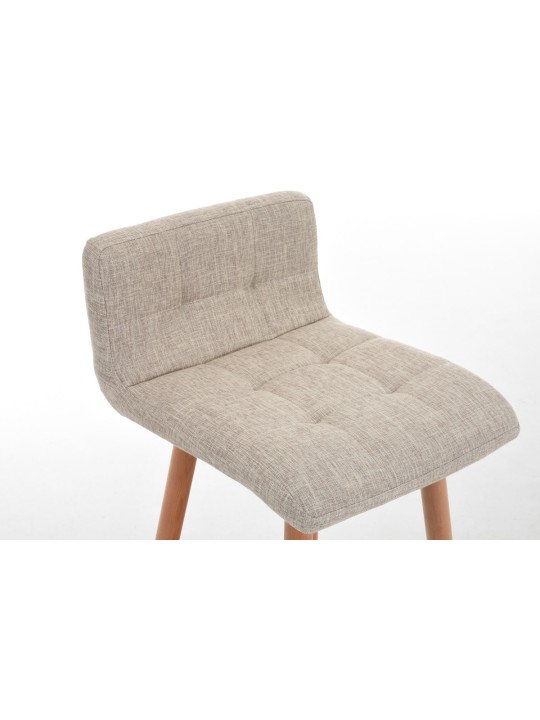 Sada 2 barových stoličiek Lincoln fabric natural, krémová