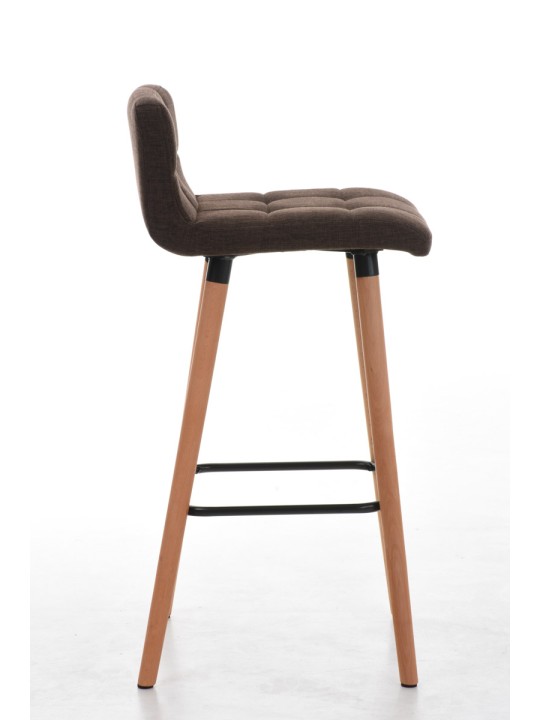 Sada 2 barových stoličiek Lincoln fabric natural, hnedá