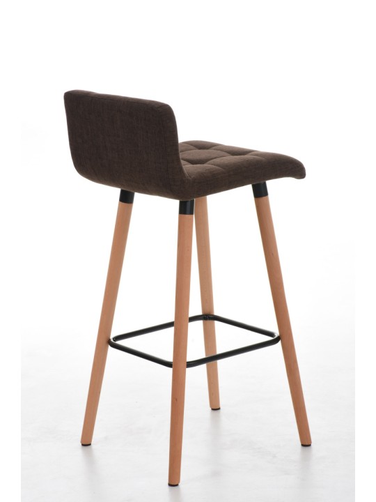 Sada 2 barových stoličiek Lincoln fabric natural, hnedá