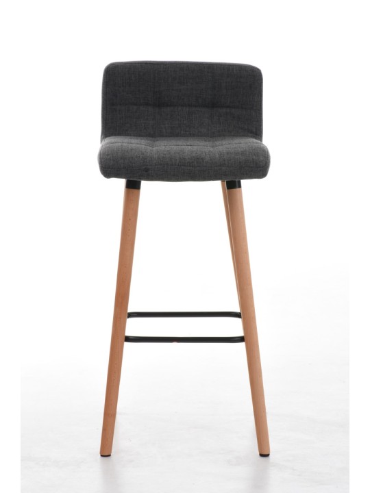 Sada 2 barových stoličiek Lincoln fabric natural, svetlosivá