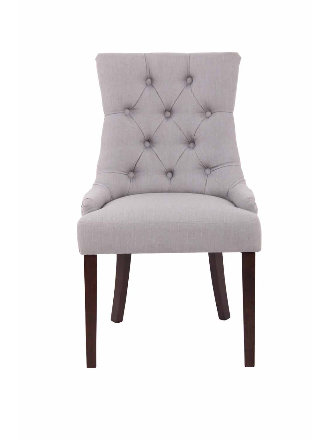 Jedálenská stolička Aberdeen látka starožitná, sivá