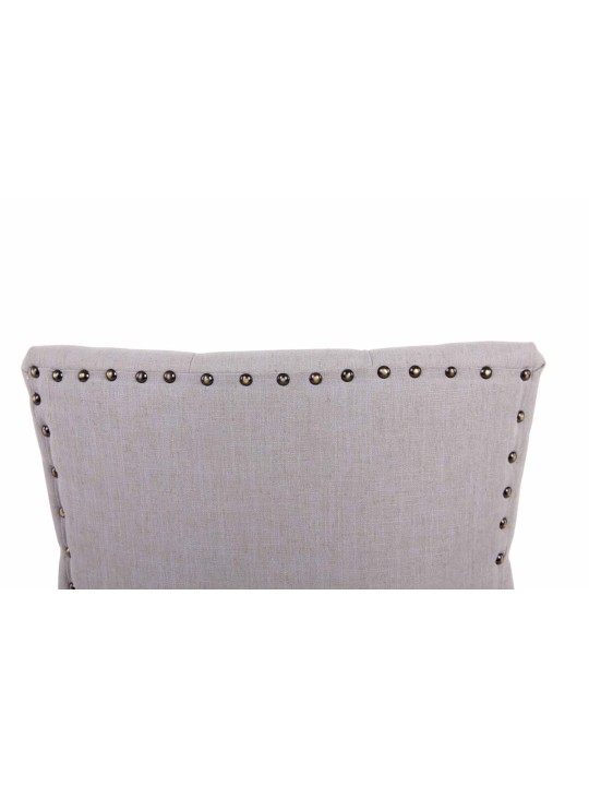 Jedálenská stolička Aberdeen látka starožitná, sivá