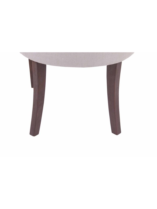 Jedálenská stolička Aberdeen látka starožitná, sivá