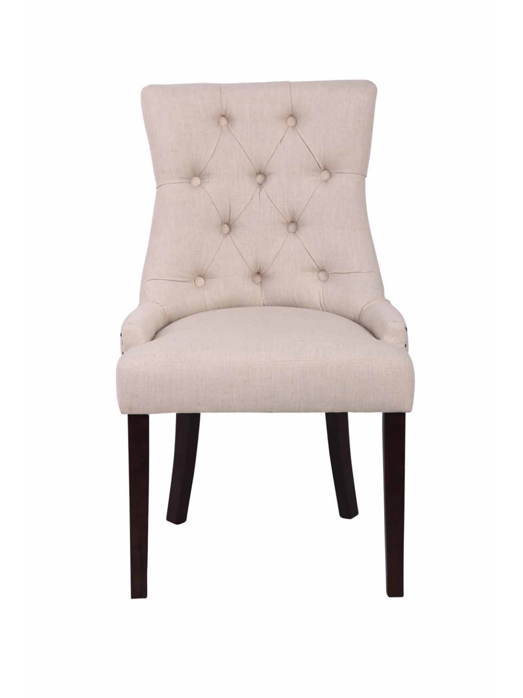 Jedálenská stolička Aberdeen látka starožitná, krémová