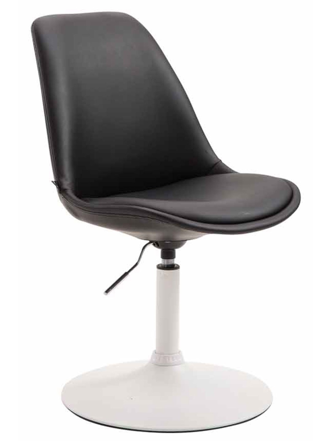 Stolička Maverick W z umelej kože, čierna