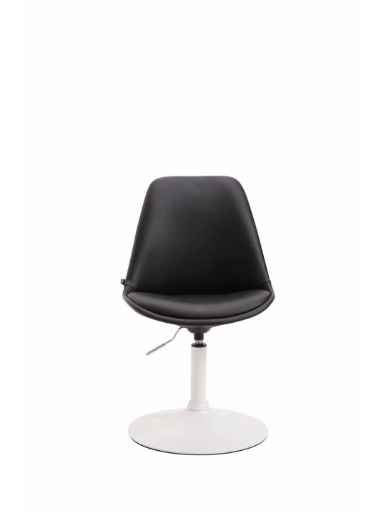 Stolička Maverick W z umelej kože, čierna