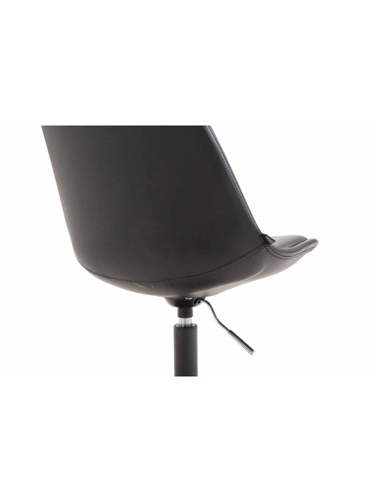 Stolička Maverick B imitácia kože, čierna