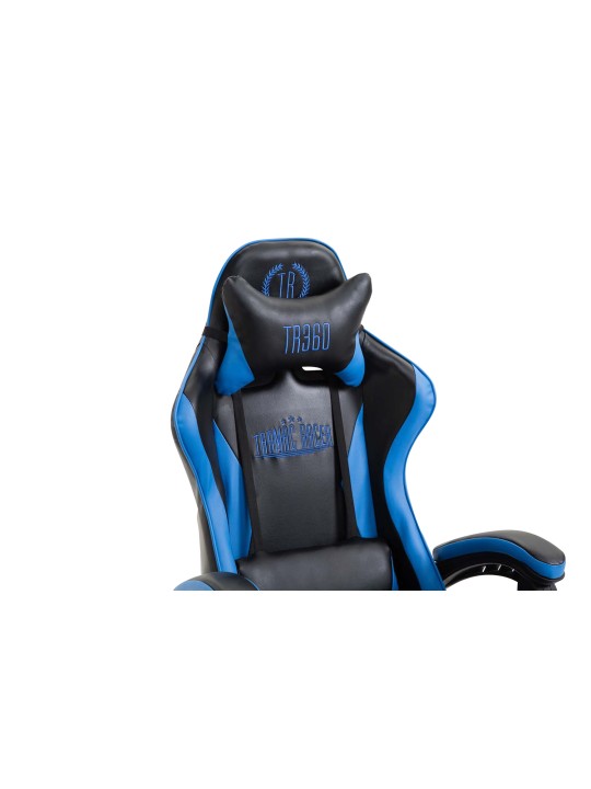 Kancelárske kreslo Ignite umelá koža, čierna/modrá