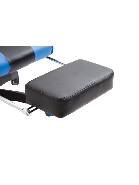 Kancelárske kreslo Ignite umelá koža, čierna/modrá