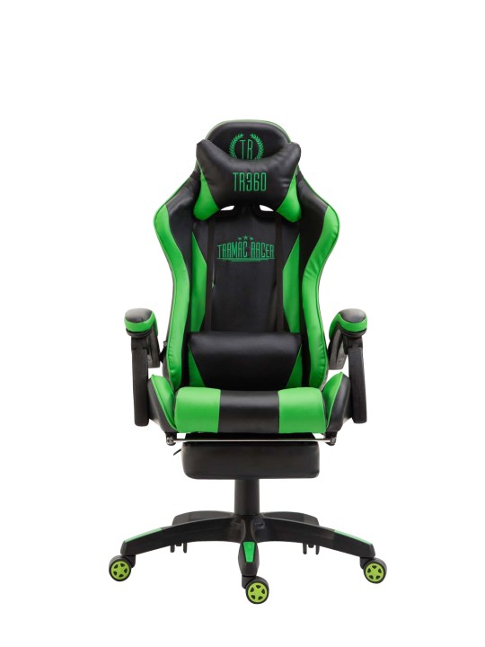 Kancelárske kreslo Ignite umelá koža, čierna/zelená