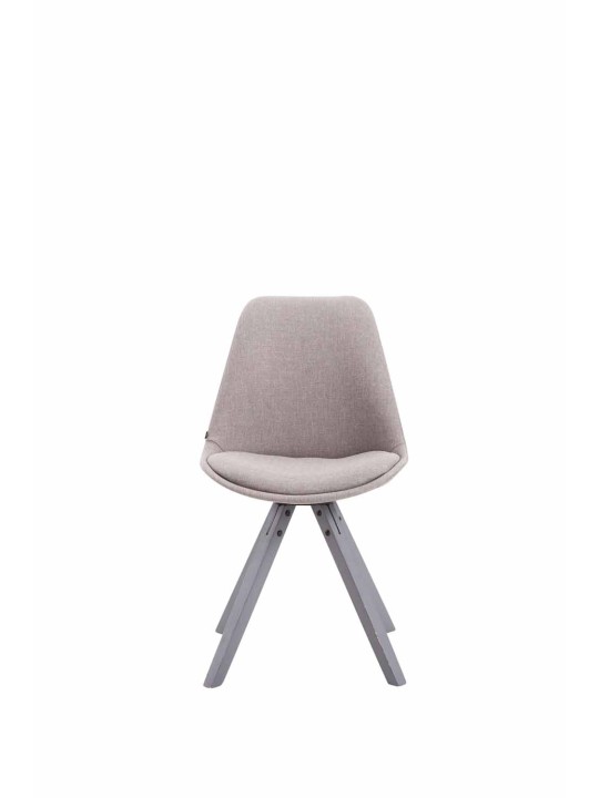 Stolička pre návštevy Toulouse fabric Square, sivá