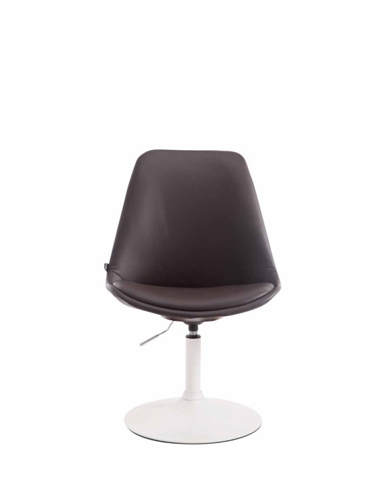 Stolička Maverick W z umelej kože, hnedá