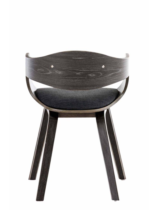 Stolička pre návštevníkov látka Kingston, sivá/tmavosivá