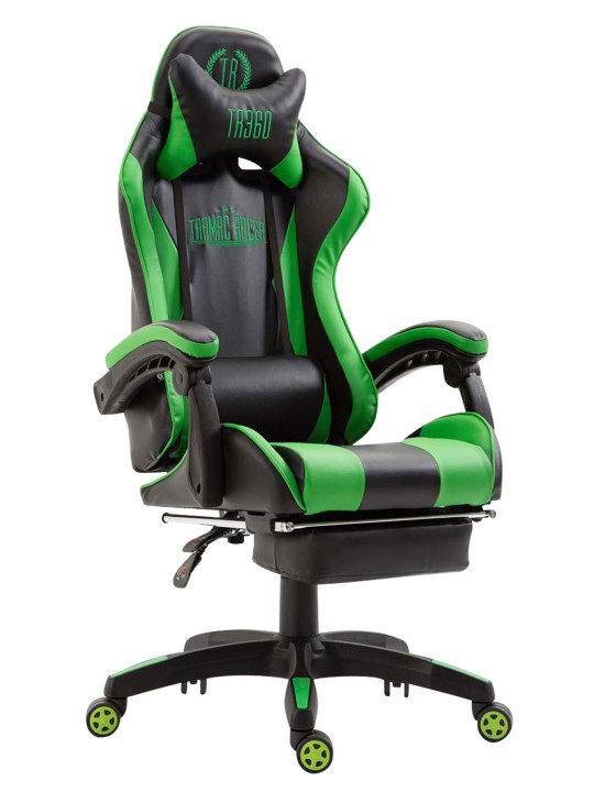 Kancelárske kreslo Ignite umelá koža, čierna/zelená