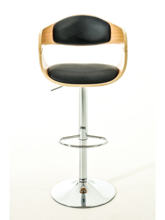 Sada 2 barových stoličiek Kingston C z umelej kože, prírodná/čierna