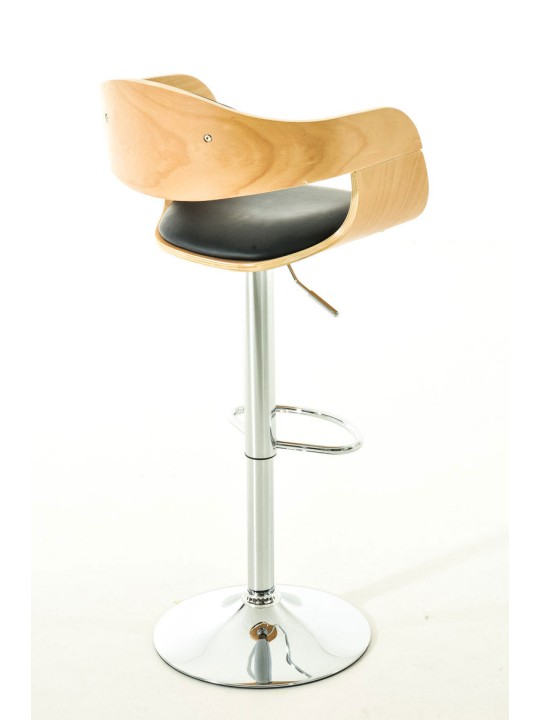 Sada 2 barových stoličiek Kingston C z umelej kože, prírodná/čierna