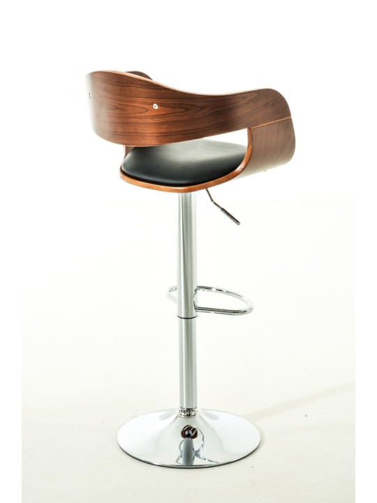 Sada 2 barových stoličiek Kingston C z umelej kože, orech/čierna