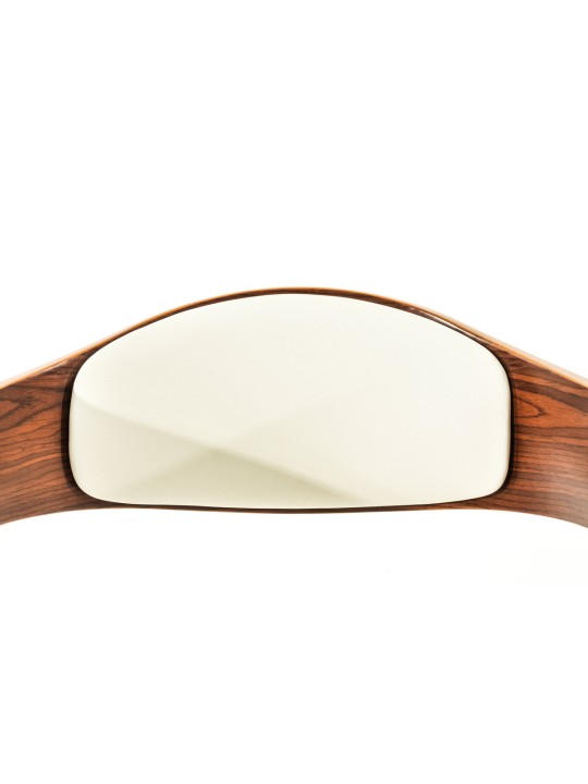 Sada 2 barových stoličiek Kingston C z umelej kože, orech/biela