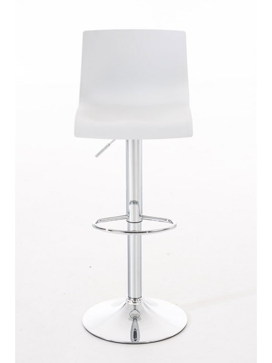 Sada 2 barových stoličiek Hoover plast chróm, biela