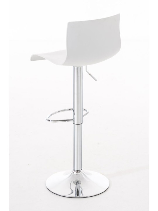Sada 2 barových stoličiek Hoover plast chróm, biela