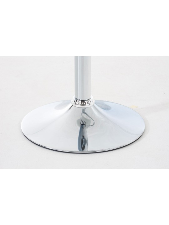 Sada 2 barových stoličiek Hoover plast chróm, biela