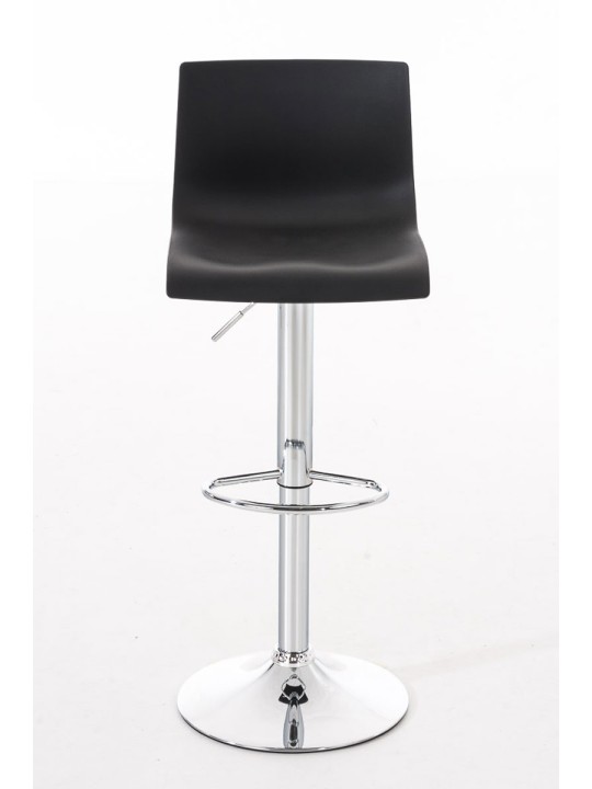 Sada 2 barových stoličiek Hoover plast chróm, čierna