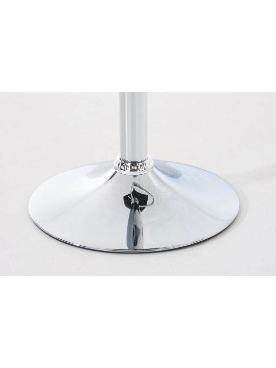 Sada 2 barových stoličiek Hoover plast chróm, čierna