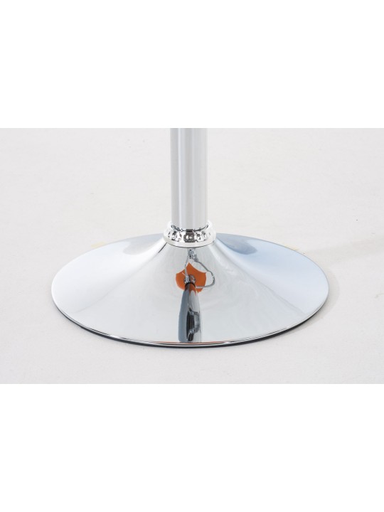 Sada 2 barových stoličiek Hoover plast chróm, oranžová