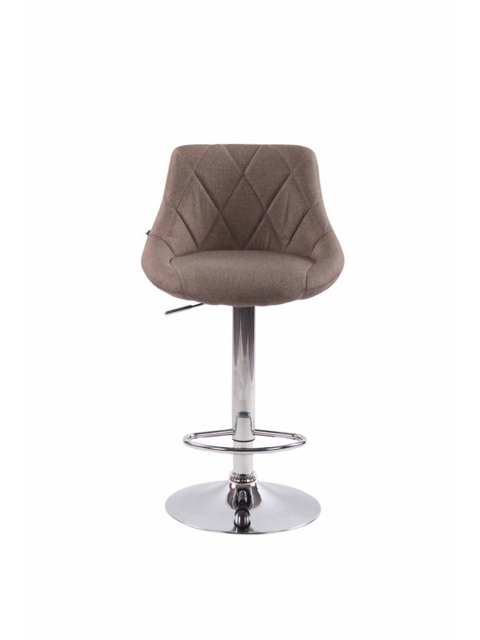 Sada 2 barových stoličiek Lazio látka C, šedohnedá